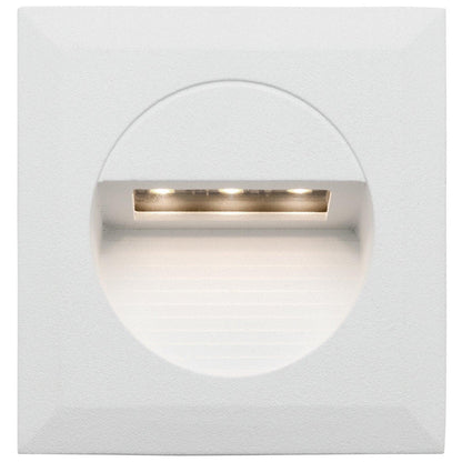 Rye Square LED Step Wall Light - White