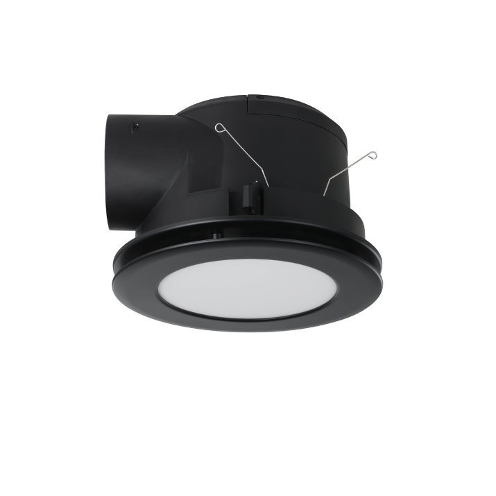 Samba Exhaust Fan With Led Light- Black Round)