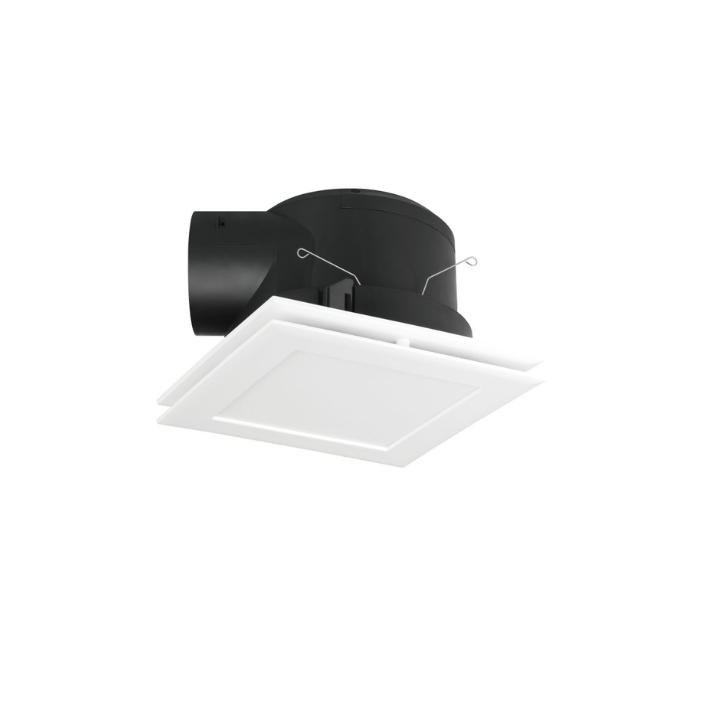 Square Led Fans Samba Square Exhaust Fan With Led Light- White (Square) – The Lighting ...