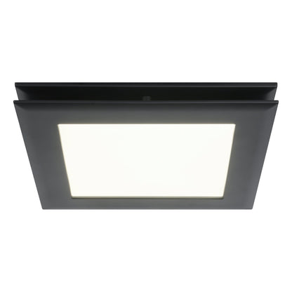 Samba Square Exhaust Fan With Led Light- Black (Square)