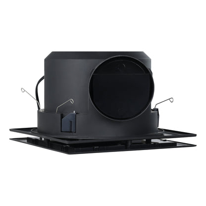 Samba Square Exhaust Fan With Led Light- Black (Square)