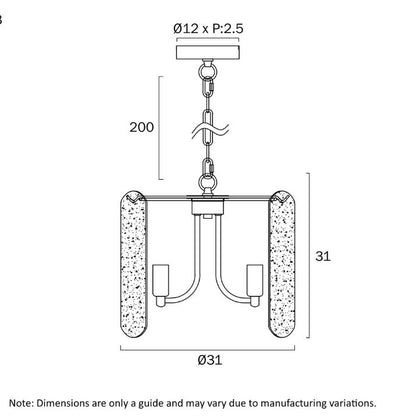 Samona 3 Light Pendat