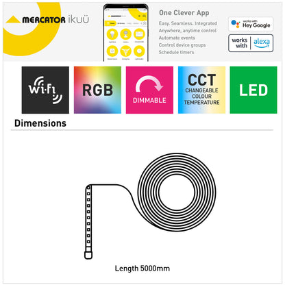Ikuü Smart Wi-Fi 5m Strip Light