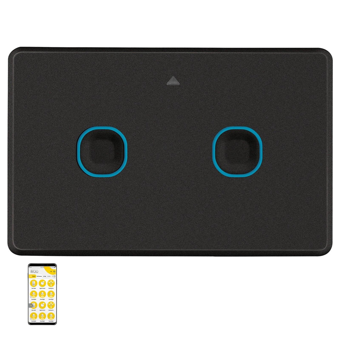 Ikuü Smart Zigbee Double Switch - Black