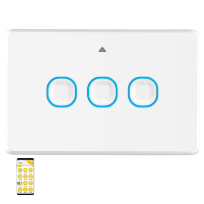 Ikuü Smart Zigbee Triple Gang Light Switch with Neutral