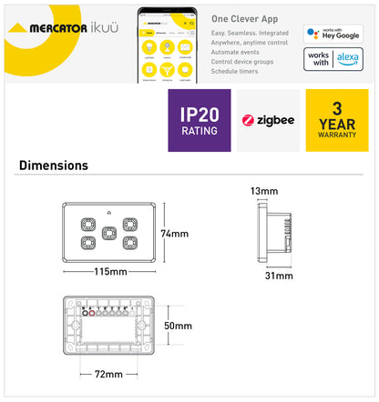 Ikuü Smart Zigbee Five Switch