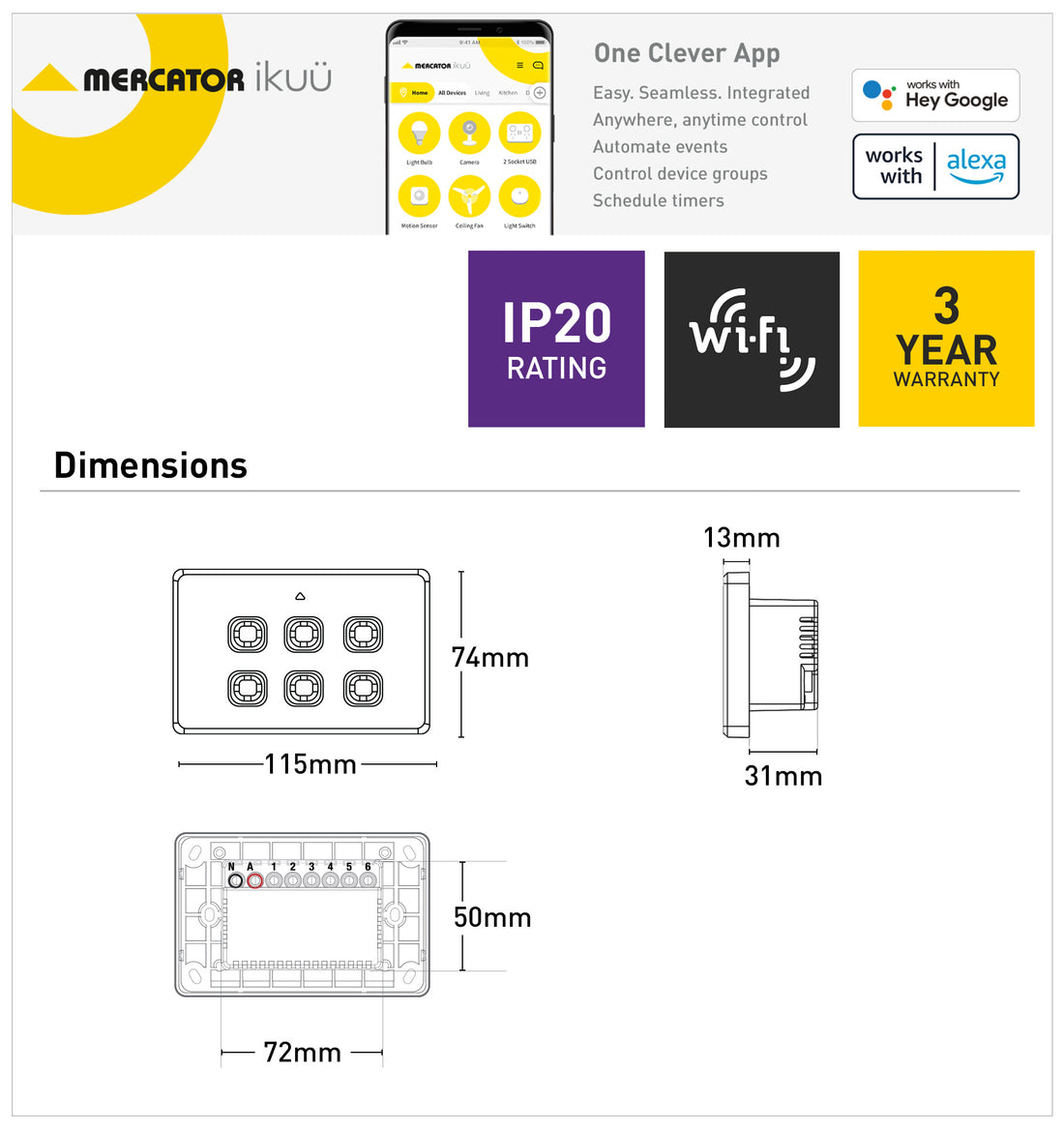 Ikuü Smart Wi-Fi Six Switch