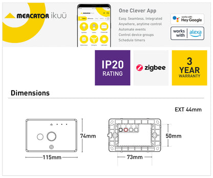 Ikuü Smart Zigbee Combination Sensor Switch