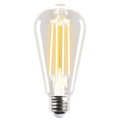ST64 2700K E27 Pear Filament LED Globe - Clear