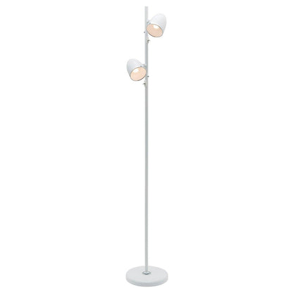 Sara 2 Light Floor Lamp - White