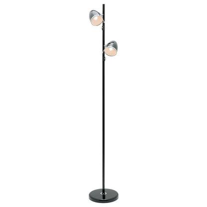 Sara 2 Light Floor Lamp - Black