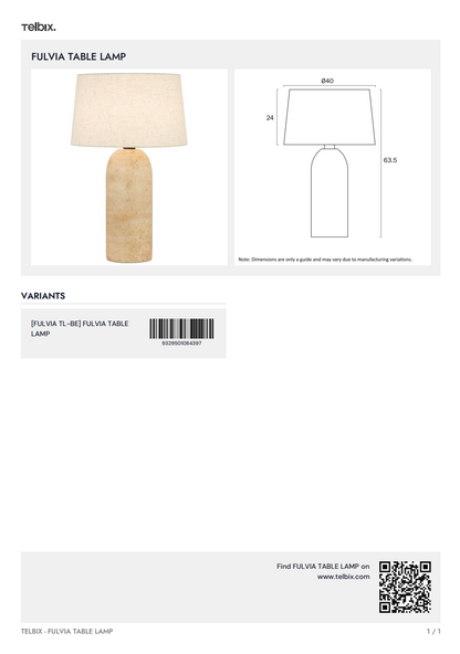 Fulvia Table Lamp