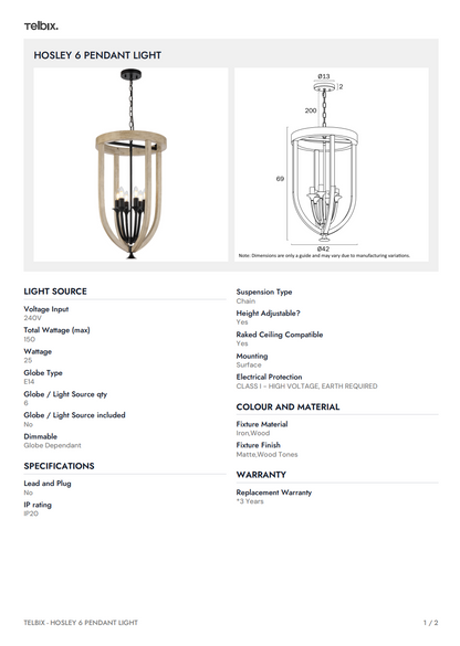 BRACCI Pendant Light CTC Ceiling Light - Brass