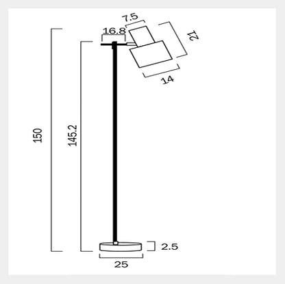CROSET Floor Lamp - Gold