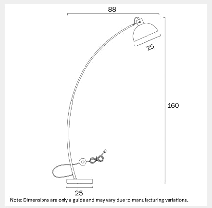 BEXLEY Floor Lamp - Chrome
