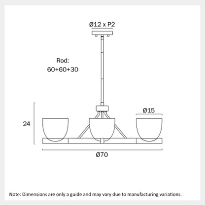 RADAM 4 Pendant Light - Black