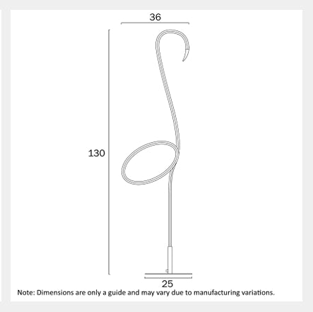 ROSEUS LED Floor Lamp - Black