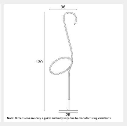 ROSEUS LED Floor Lamp - Black