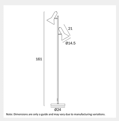 HYVIK Floor Lamp - Nickel