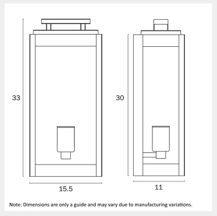 TRUMAN Single Exterior Wall Light - White