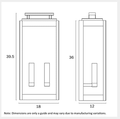 TRUMAN Twin Exterior Wall Light - White