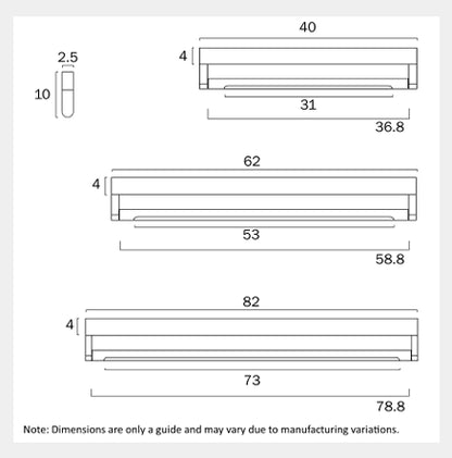 ARVIN 60CM LED Vanity Wall Light - Chrome