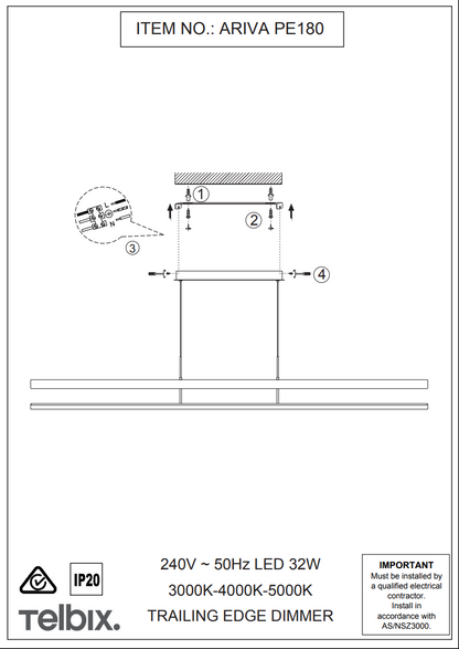 Ariva Linear Pendant Light