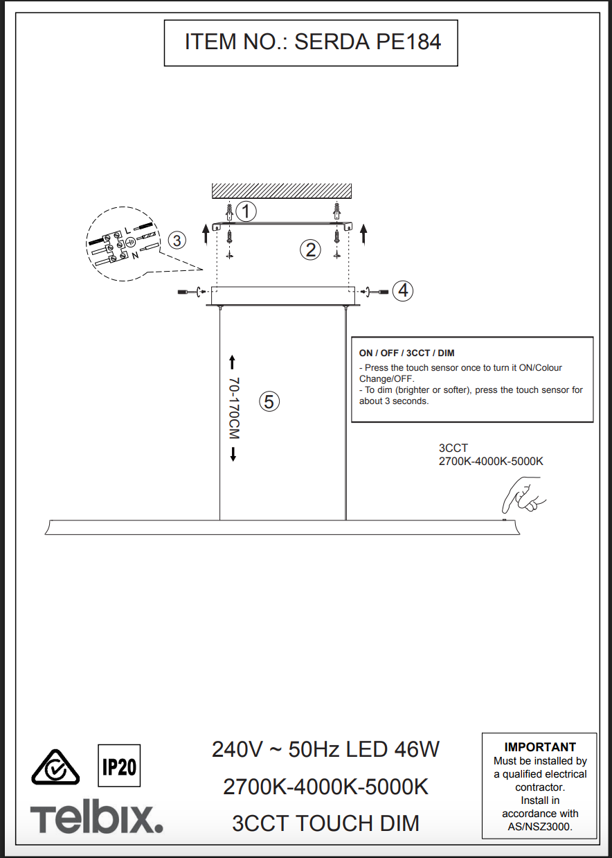 Serda Linear Pendant Light