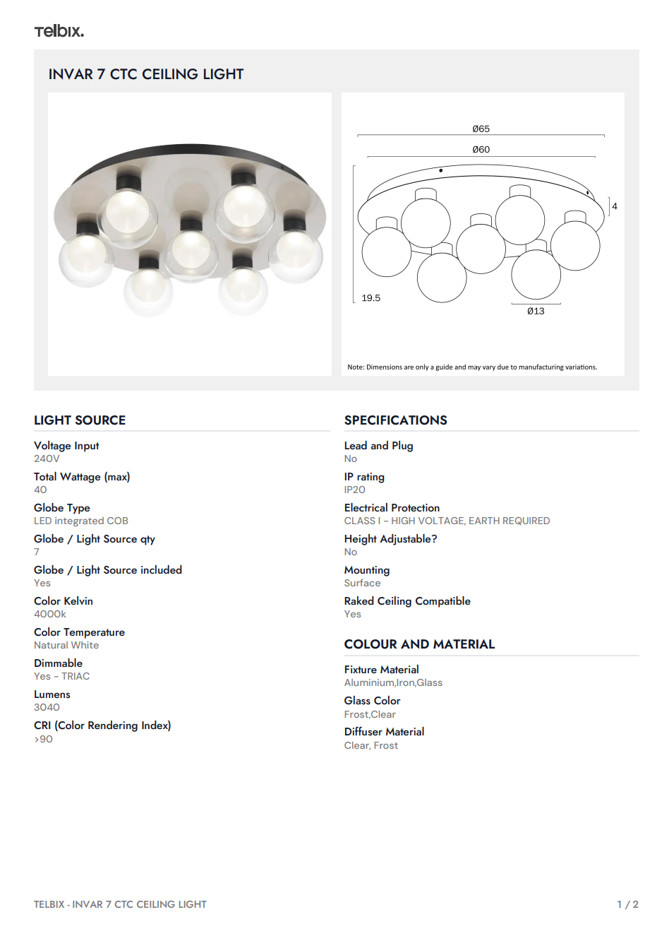 Invar 7 Light CTC