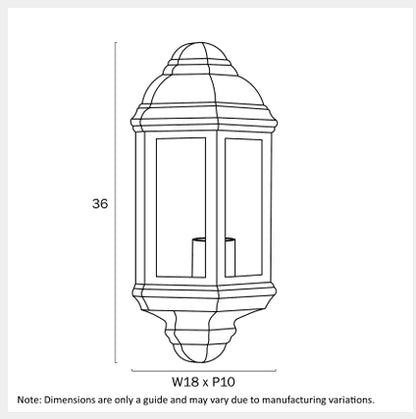 ODIN Exterior Wall Light - Black