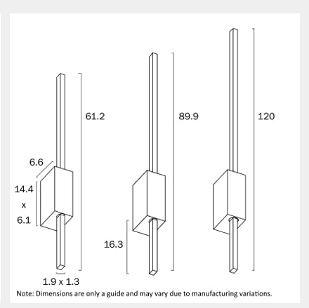 MADRAS 120CM Wall Light - White