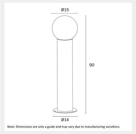 GOREM Exterior LED Bollard Light - Black