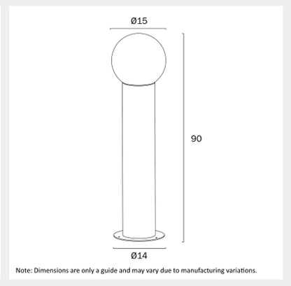 GOREM Exterior LED Bollard Light - Black