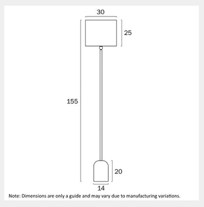 LIVIA Floor Lamp - Beige