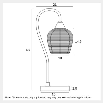 AZALEA Table Lamp - White Marble/Chrome