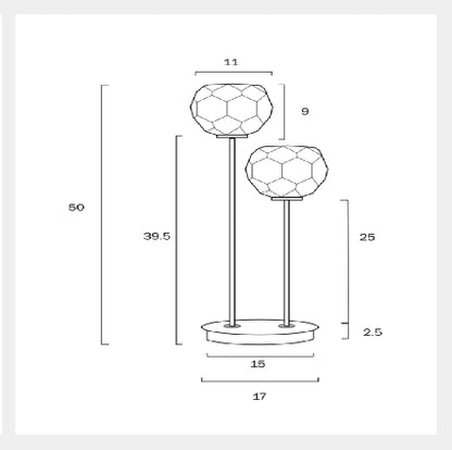 ZAHA Table Lamp - Chrome