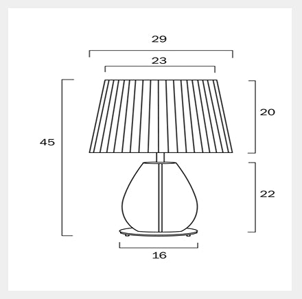 VEANA Table Lamp - Clear/Ivory