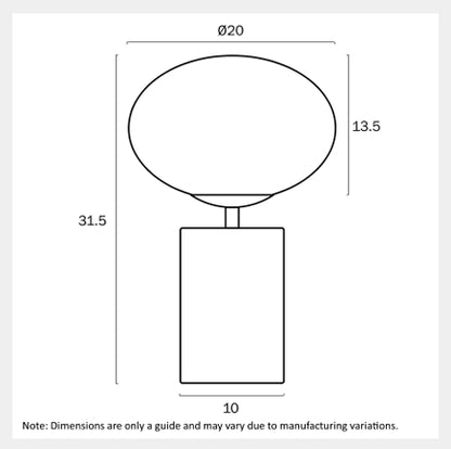 NOTAL Touch Table Lamp - Blue