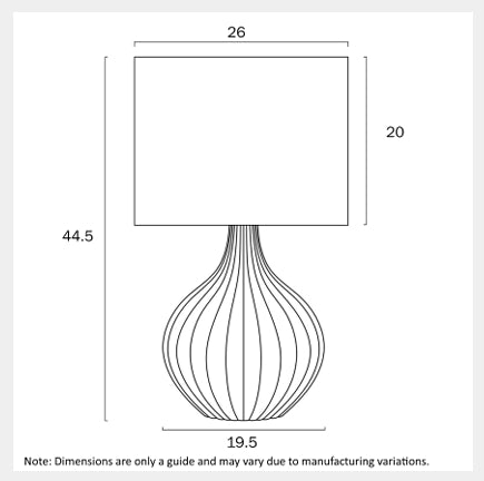 NORD Ceramic Table Lamp - Cream