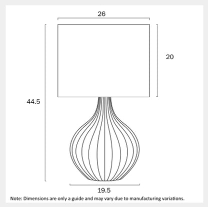 NORD Ceramic Table Lamp - Cream