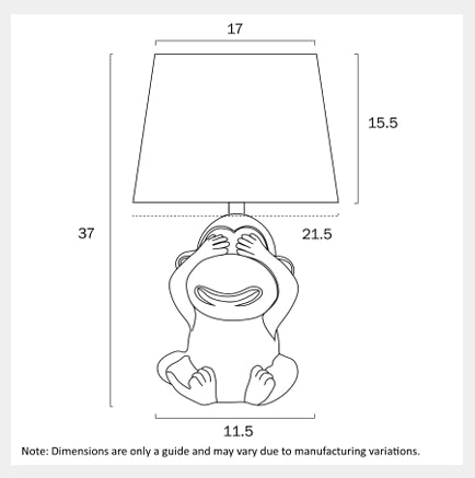 MISARU Ceramic Table Lamp - White