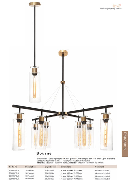 Bourne 1 Light Pendant