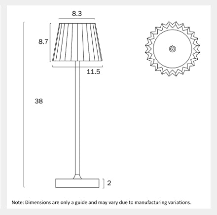 MINDY LED Rechargeable Table Lamp - Green