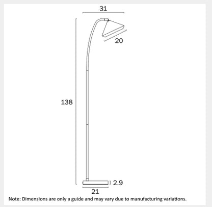 LARSON Floor Lamp - Brass