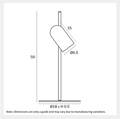 KINDLE Table Lamp - Wood/Black