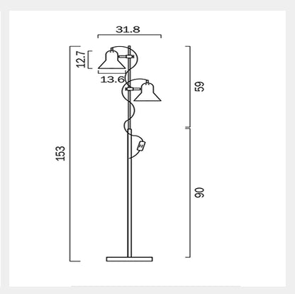 CORELLI Floor Lamp - Nickel