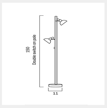 CARSON Floor Lamp - Nickel