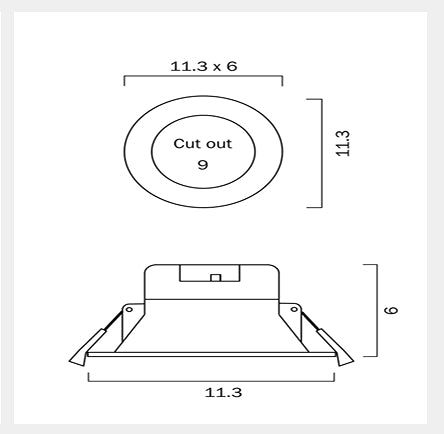 KATO LED Downlight 3CCT Dimmable - White