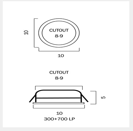 ELITE 100MM 10W LED Downlight - White