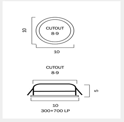 ELITE 100MM 10W LED Downlight - White